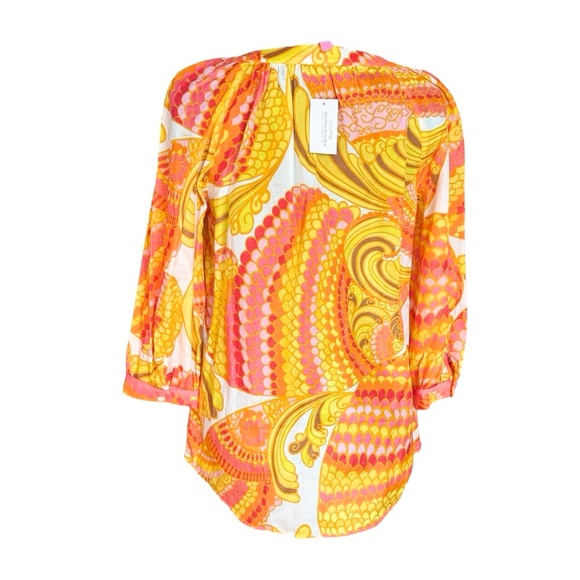 Yellow and Pink Blouse Top - Picture 5 of 9